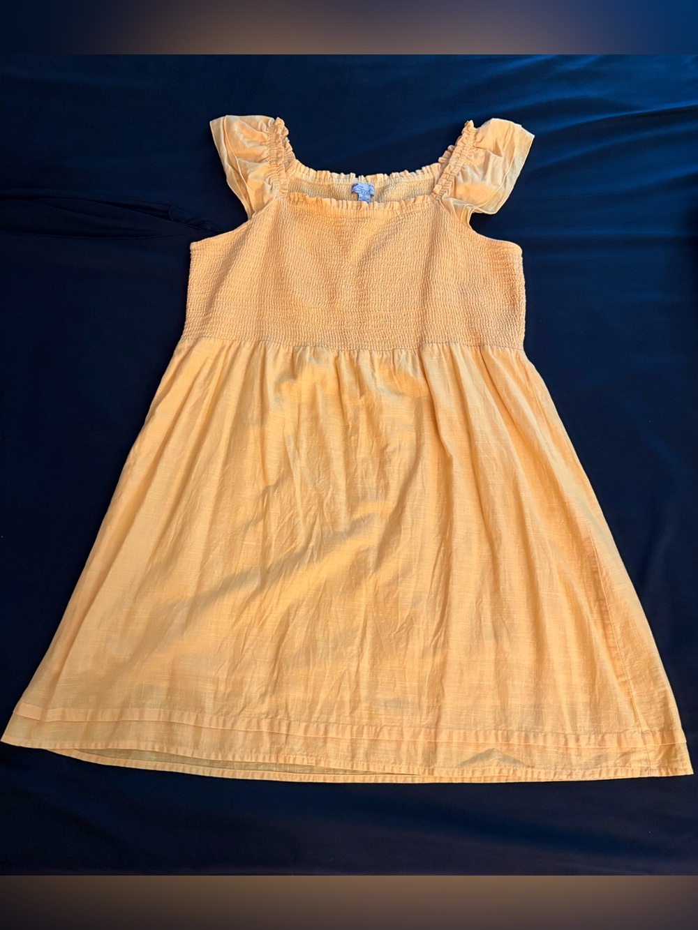 Women’s Studio West Sunny Yellow Smocked bodice mini Sundress size XL EUC